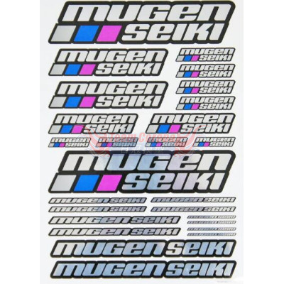 Mugen Seiki P0403a "Mugen Seiki" Chrome Decal Sheet (Large)